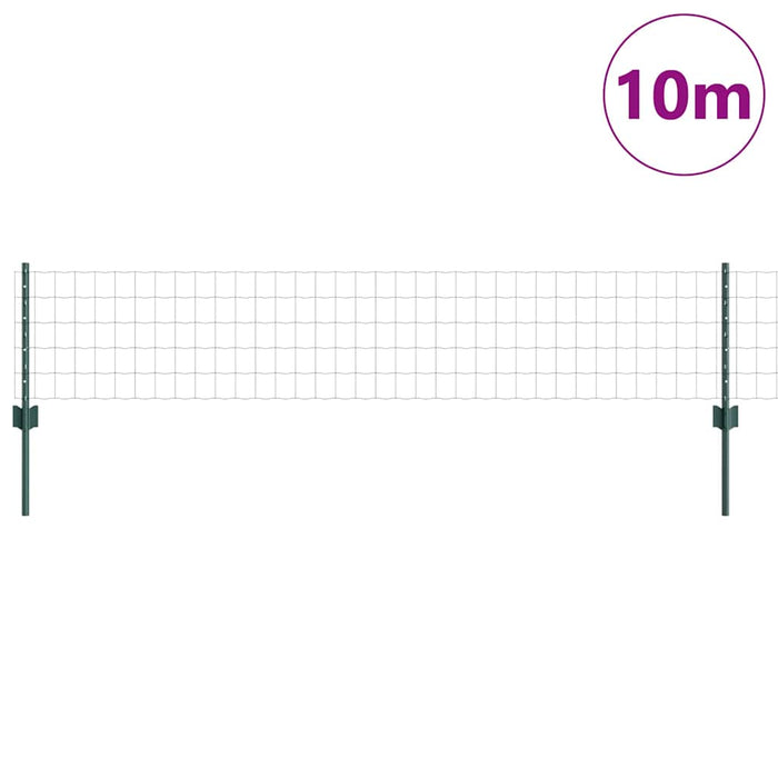 Îngrădire cu stâlpi Verde 0.4 x 10 m Oțel - WALTI WALTI