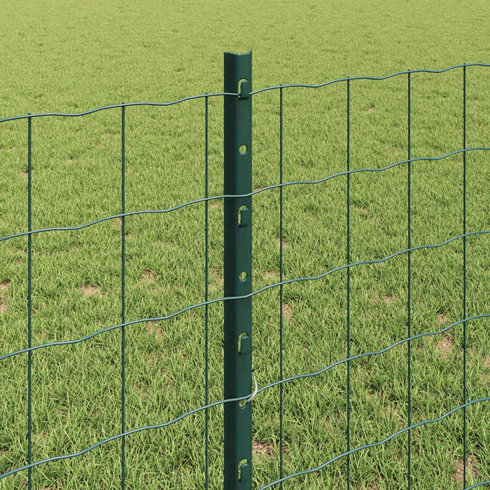 Gard cu Stâlp Verde 0,8 x 10 m Oțel - WALTI WALTI