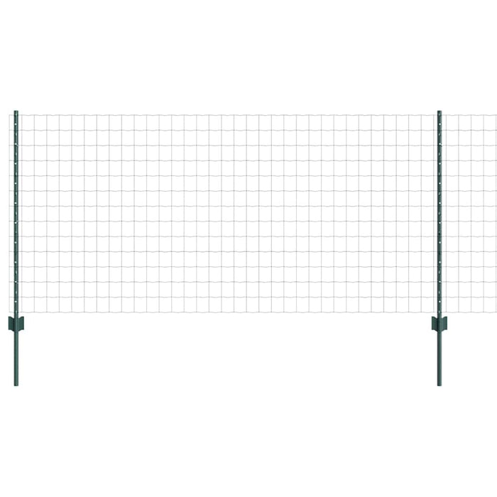 Îngrădire cu stâlpi Verde 1 x 10 m Oțel - WALTI WALTI