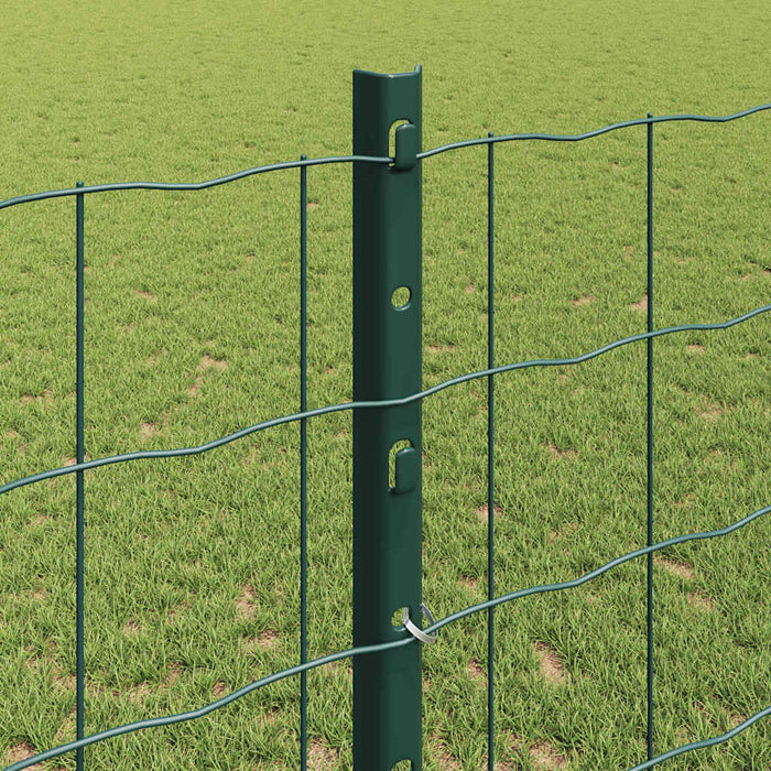 Îngrădire cu stâlpi Verde 1.2 x 10 m Oțel - WALTI WALTI