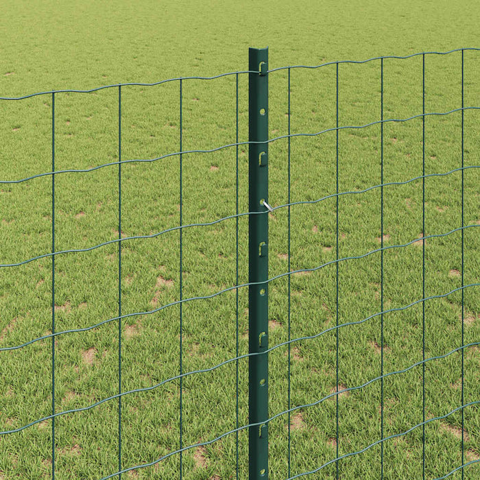 Îngrădire cu stâlpi Verde 1.4 x 10 m Oțel - WALTI WALTI