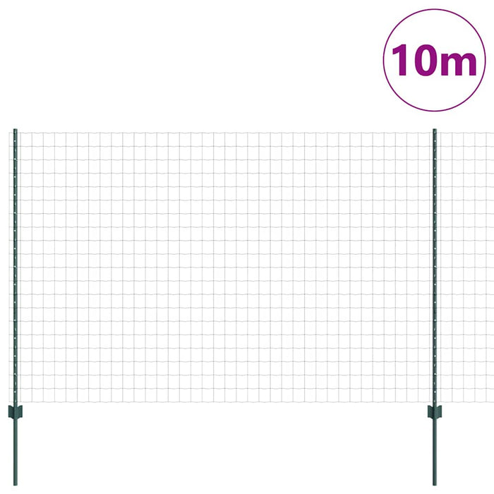 Îngrădire cu stâlpi Verde 1.6 x 10 m Oțel - WALTI WALTI