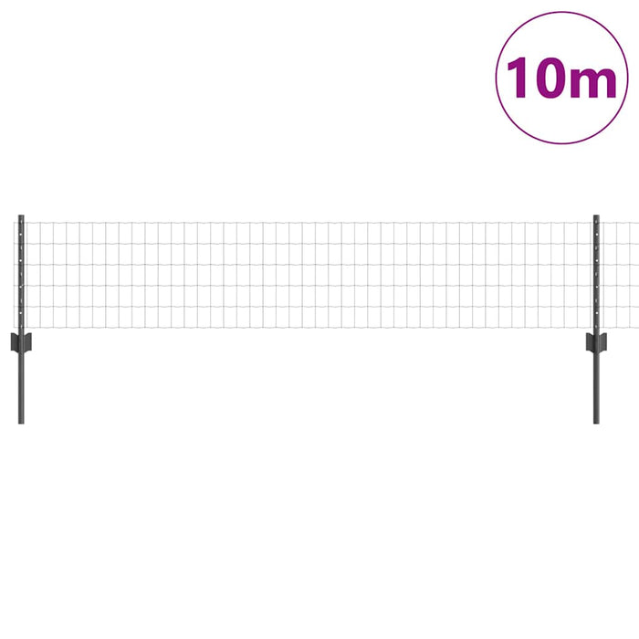 Îngrădire cu stâlpi Gri 0.4 x 10 m Oțel - WALTI WALTI