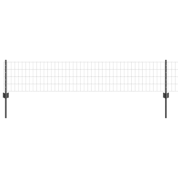 Îngrădire cu stâlpi Gri 0.4 x 10 m Oțel - WALTI WALTI