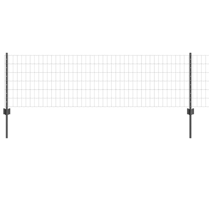 Îngrădire cu stâlpi Gri 0.6 x 10 m Oțel - WALTI WALTI