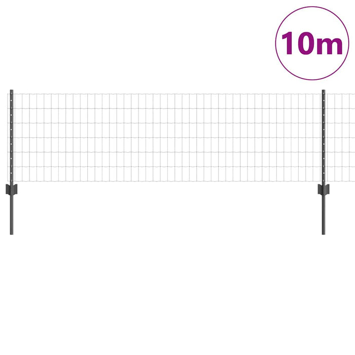 Îngrădire cu stâlpi Gri 0.6 x 10 m Oțel - WALTI WALTI