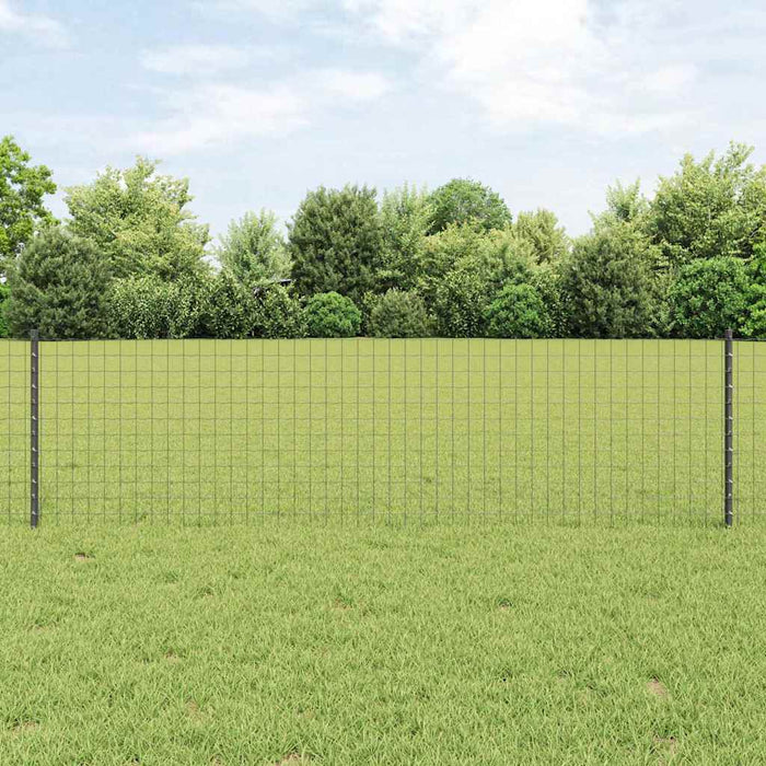 Gard cu Stâlp Gri 0,6 x 25 m Oțel și PVC - WALTI WALTI
