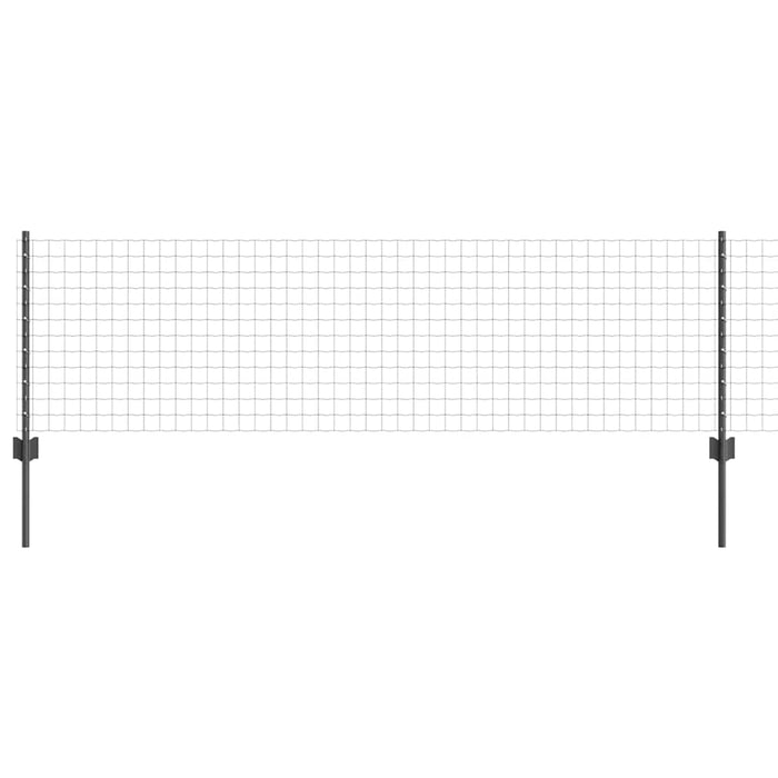 Gard cu Stâlp Gri 0,6 x 25 m Oțel și PVC - WALTI WALTI