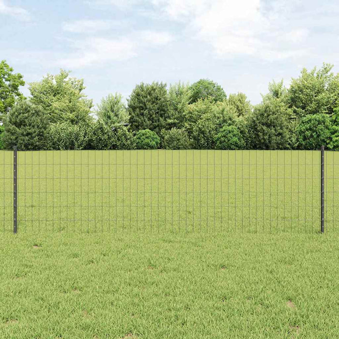 Gard cu Stâlp Gri 0,6 x 25 m Oțel și PVC - WALTI WALTI