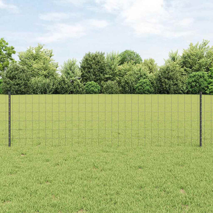Gard cu Stâlp Gri 0,6 x 50 m Oțel și PVC - WALTI WALTI