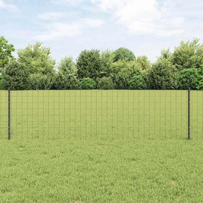 Gard cu Stâlp Gri 0,6 x 50 m Oțel și PVC - WALTI WALTI