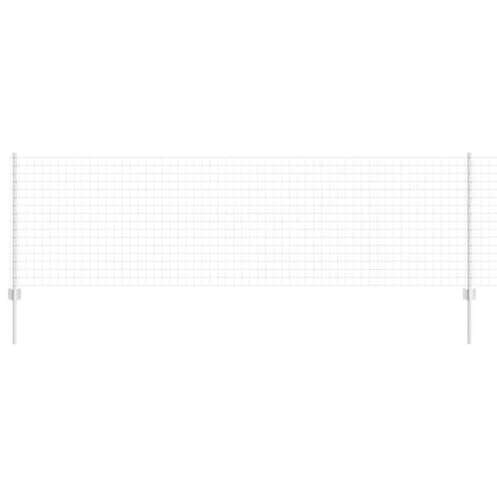 Îngrădire cu stâlpi Argintiu 0.8 x 10 m Oțel - WALTI WALTI