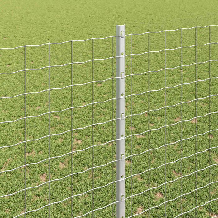 Îngrădire cu stâlpi Argintiu 1.5 x 10 m Oțel - WALTI WALTI