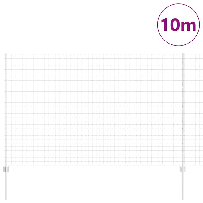 Îngrădire cu stâlpi Argintiu 1.6 x 10 m Oțel - WALTI WALTI