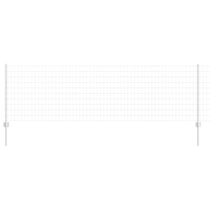 Îngrădire cu stâlpi Argintiu 0.8 x 10 m Oțel - WALTI WALTI