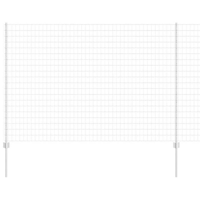 Îngrădire cu stâlpi Argintiu 1.6 x 10 m Oțel - WALTI WALTI