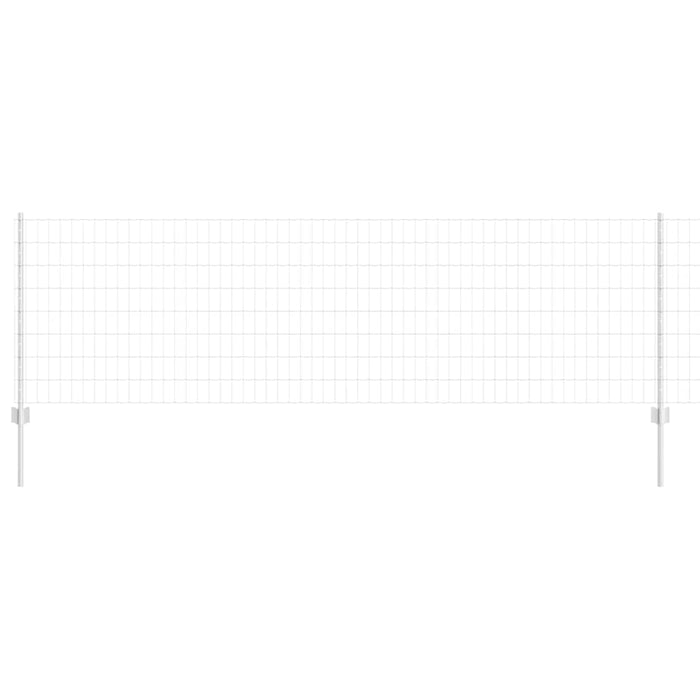 Îngrădire cu stâlpi Argintiu 0.8 x 10 m Oțel - WALTI WALTI