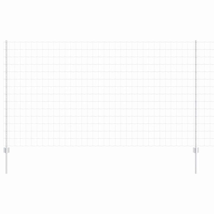 Îngrădire cu stâlpi Argintiu 1.4 x 10 m Oțel - WALTI WALTI