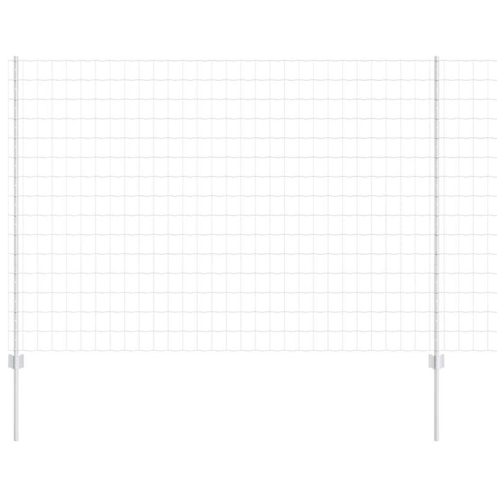 Îngrădire cu stâlpi Argintiu 1.6 x 10 m Oțel - WALTI WALTI