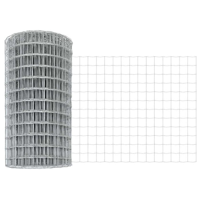 Îngrădire cu stâlpi Argintiu 0.6 x 10 m Oțel - WALTI WALTI