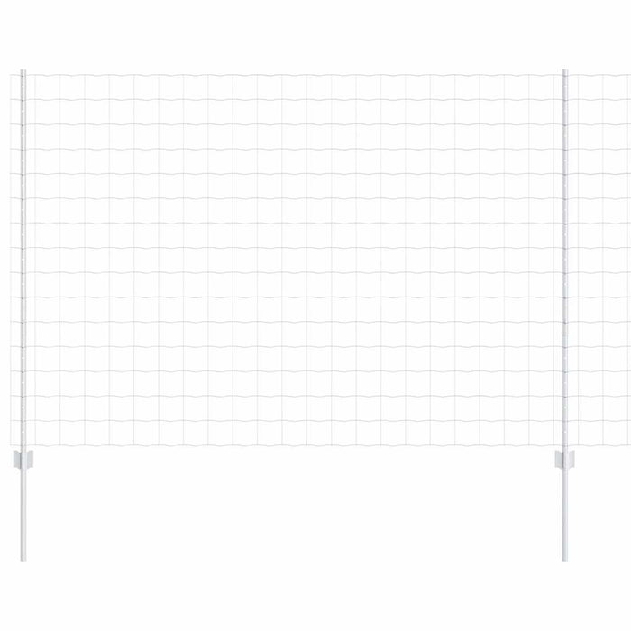 Îngrădire cu stâlpi Argintiu 1.6 x 10 m Oțel - WALTI WALTI