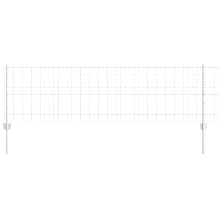 Îngrădire cu stâlpi Argintiu 0.6 x 25 m Oțel - WALTI WALTI