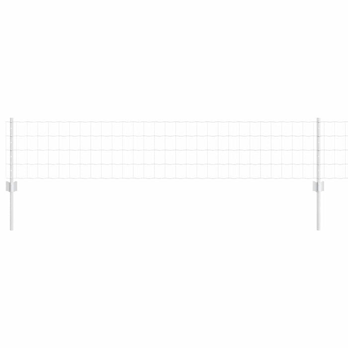 Îngrădire cu stâlpi Argintiu 0.4 x 50 m Oțel - WALTI WALTI