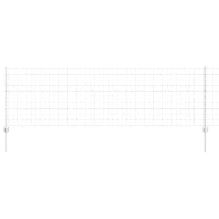 Îngrădire cu stâlpi Argintiu 0.8 x 10 m Oțel - WALTI WALTI
