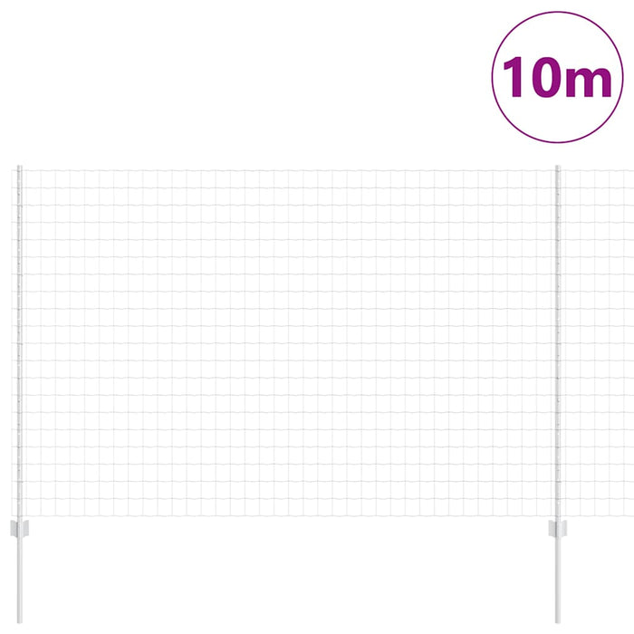 Îngrădire cu stâlpi Argintiu 1.5 x 10 m Oțel - WALTI WALTI