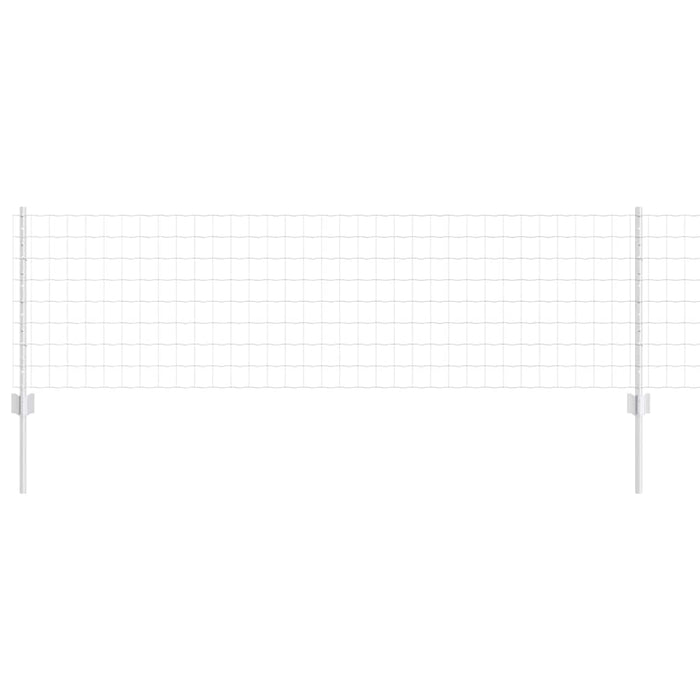 Îngrădire cu stâlpi Argintiu 0.6 x 25 m Oțel - WALTI WALTI