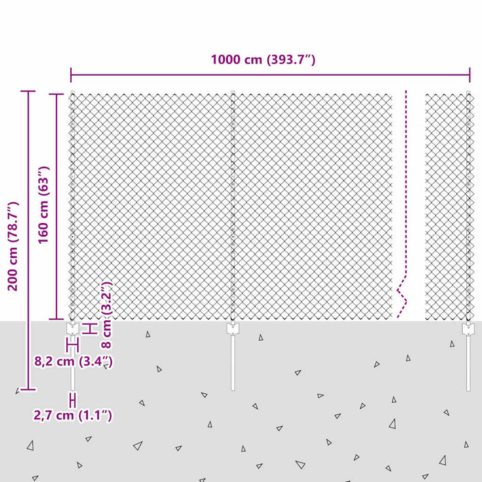 Gard cu Stâlp Argintiu - WALTI WALTI