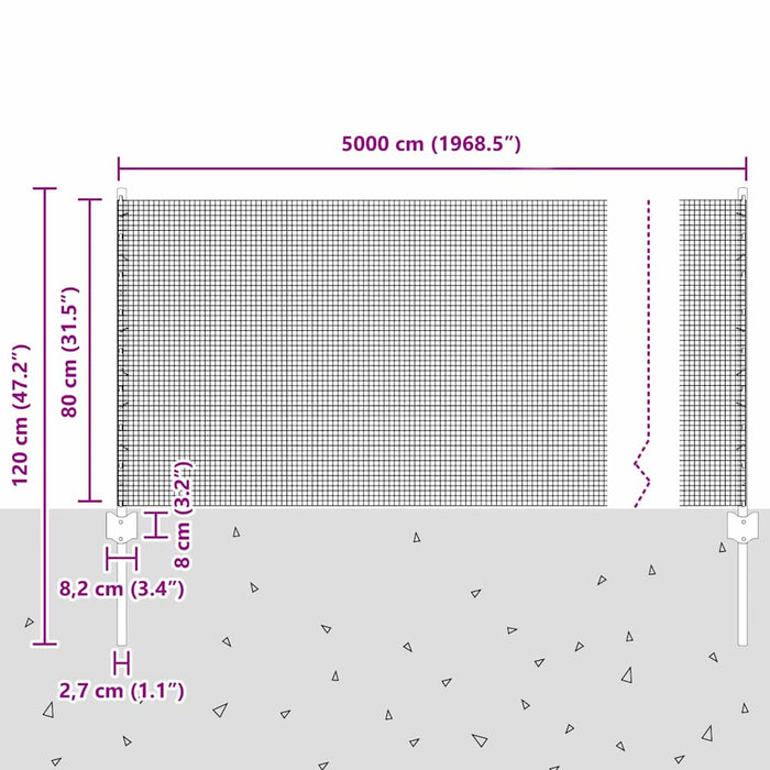 Gard cu Stâlp Argintiu - WALTI WALTI