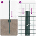 Gard cu Stâlp Verde - WALTI WALTI