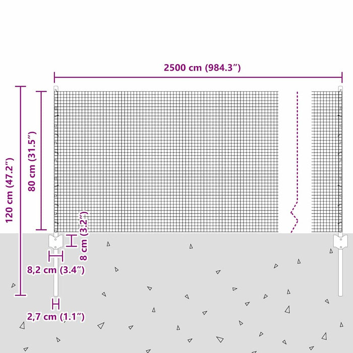 Gard cu Stâlp Verde - WALTI WALTI