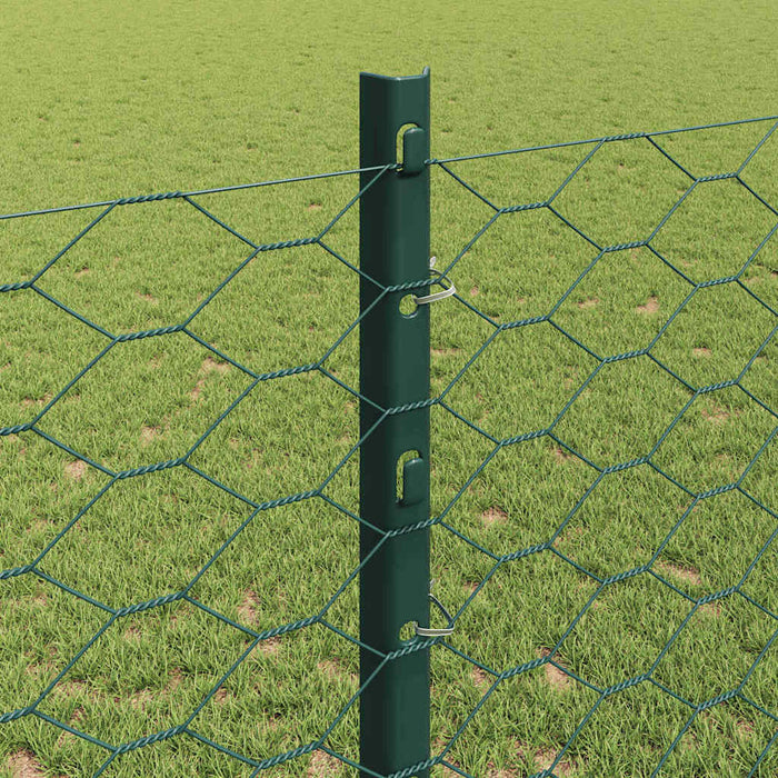 Gard cu Stâlp Verde 1,2 x 10 m Oțel și PVC - WALTI WALTI