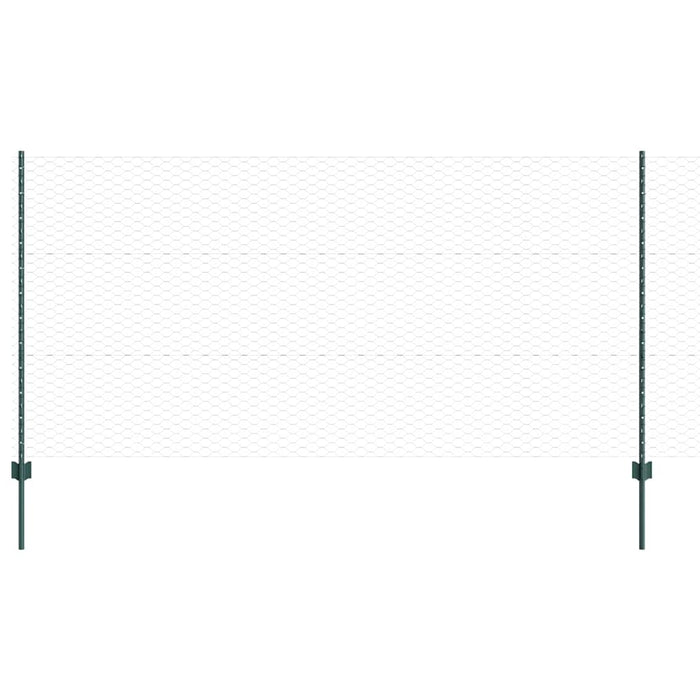 Gard cu Stâlp Verde 1,2 x 10 m Oțel și PVC - WALTI WALTI