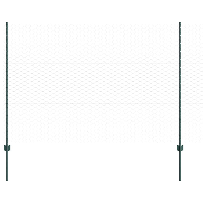 Gard cu Stâlp Verde 1,5 x 10 m Oțel și PVC - WALTI WALTI