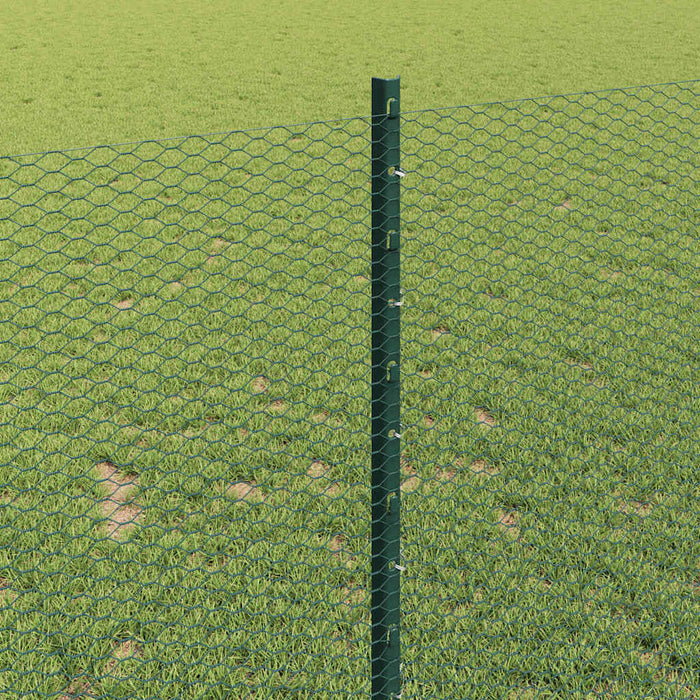 Gard cu Stâlp Verde 1 x 25 m Oțel - WALTI WALTI
