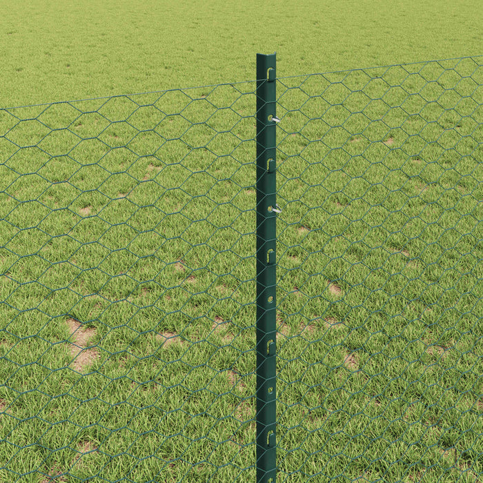 Gard cu Stâlp Verde 1 x 25 m Oțel - WALTI WALTI