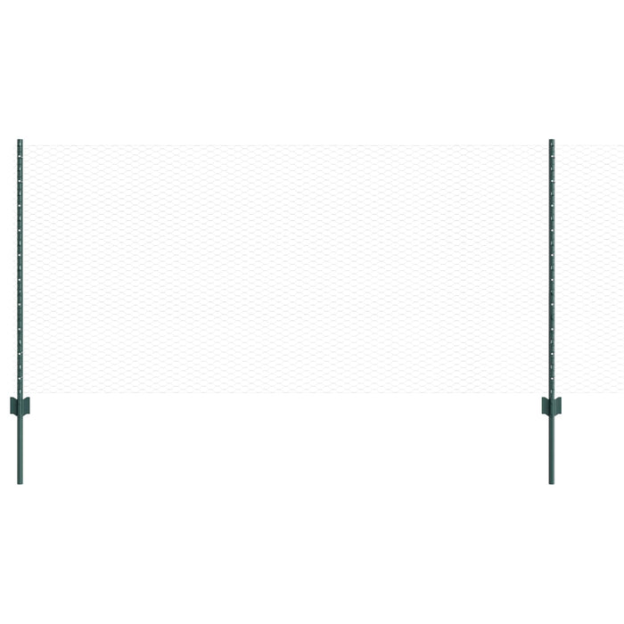 Gard cu Stâlp Verde 1 x 25 m Oțel - WALTI WALTI