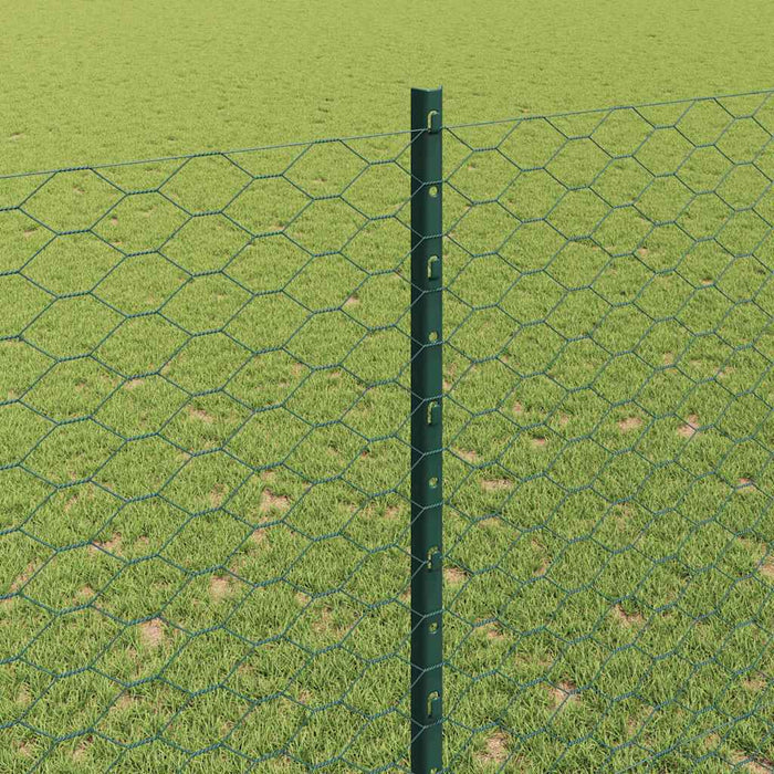 Gard cu Stâlp Verde 1,5 x 25 m Oțel - WALTI WALTI