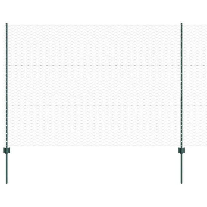 Gard cu Stâlp Verde 1,5 x 25 m Oțel - WALTI WALTI