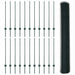 Gard cu Stâlp Verde 1 x 50 m Oțel și PVC - WALTI WALTI