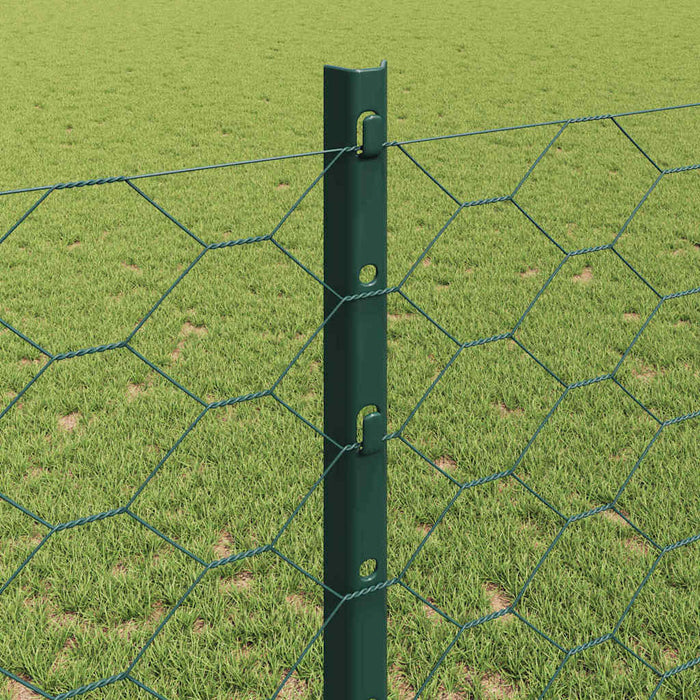 Gard cu Stâlp Verde 1,2 x 50 m Oțel și PVC - WALTI WALTI