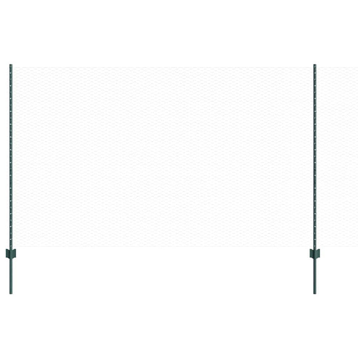 Gard cu Stâlp Verde 1,4 x 50 m Oțel și PVC - WALTI WALTI