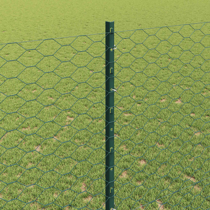 Gard cu Stâlp Verde 1,4 x 50 m Oțel și PVC - WALTI WALTI