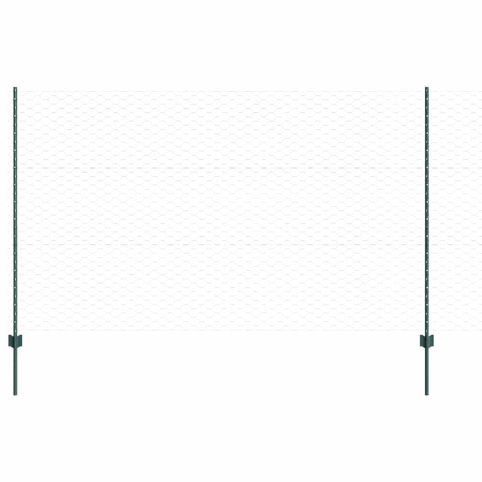 Gard cu Stâlp Verde 1,4 x 50 m Oțel și PVC - WALTI WALTI