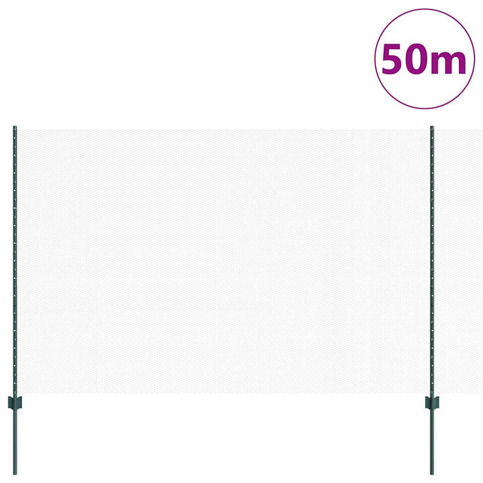 Gard cu Stâlp Verde 1,6 x 50 m Oțel și PVC - WALTI WALTI
