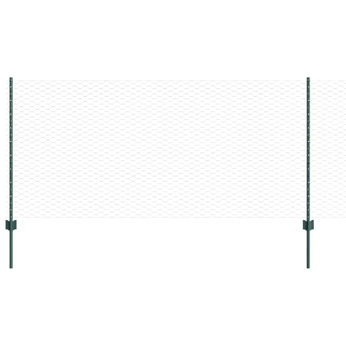 Gard cu Stâlp Verde 1 x 100 m Oțel și PVC - WALTI WALTI