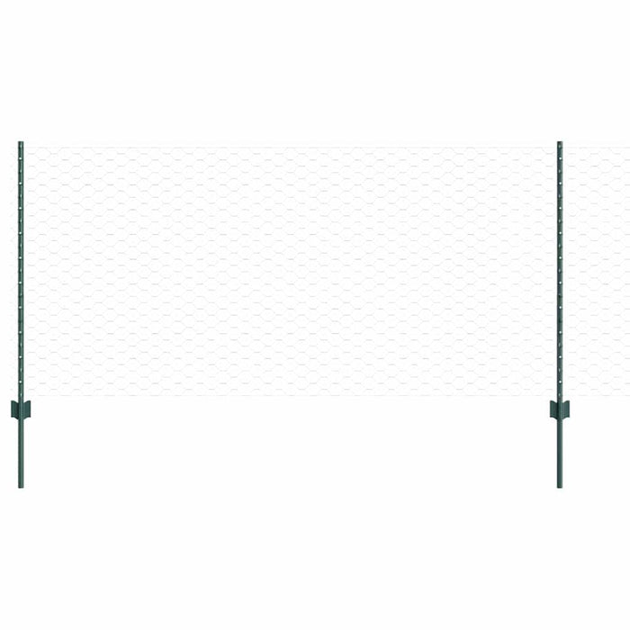 Gard cu Stâlp Verde 1 x 100 m Oțel și PVC - WALTI WALTI